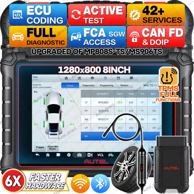 Autel MaxiSys MP900-TS PRO Car Scanner Diagnostic Tool TPMS Programming Coding