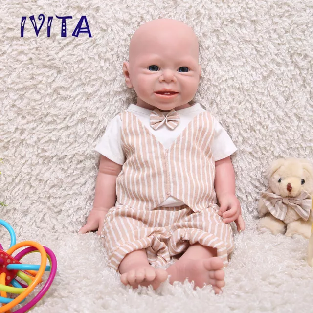 20"Lifelike Reborn Baby Doll Boy Newborn Full Body Silicone Real Touch