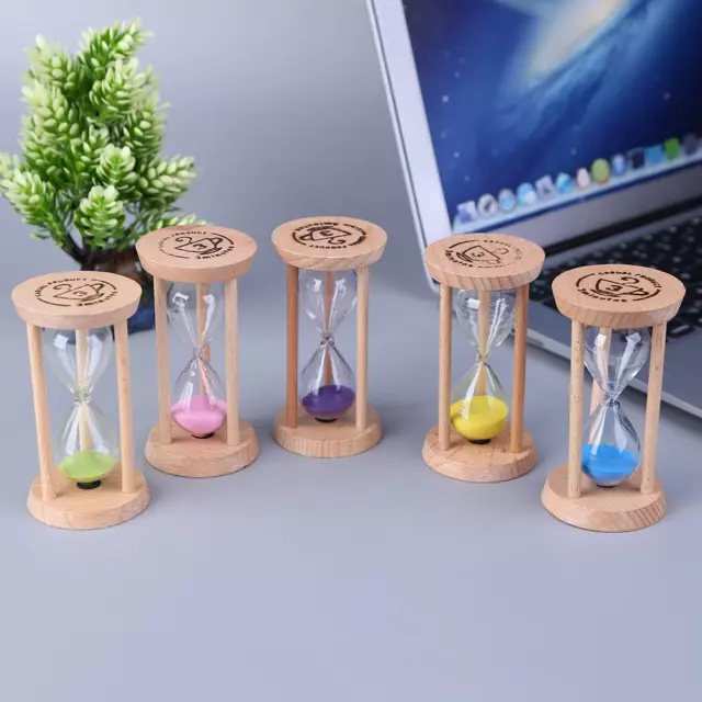 Wooden Sand Clock 3 Minutes Hourglass Sandglass Toothbrush Timer Kids Gift