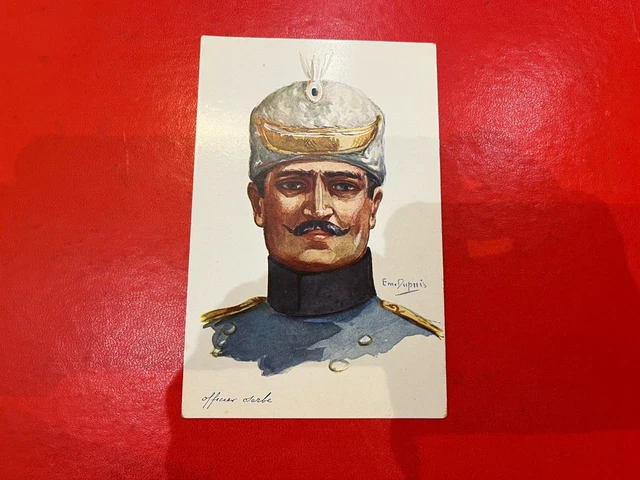 CPA MILITARIA ILLUSTRATEUR Emile Dupuis infanterie Serbe EUR 2,80