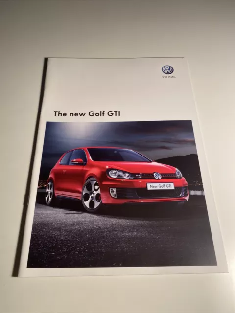 Volkswagen Vw Golf Gti Mk6 Car Sales Brochure Uk Market Free Postage