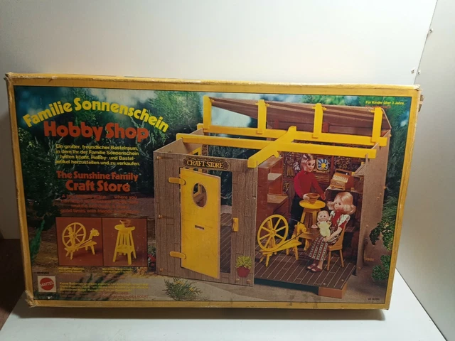 THE SUNSHINE FAMILY Craft Store Hobby Shop Poup e Mattel 1975