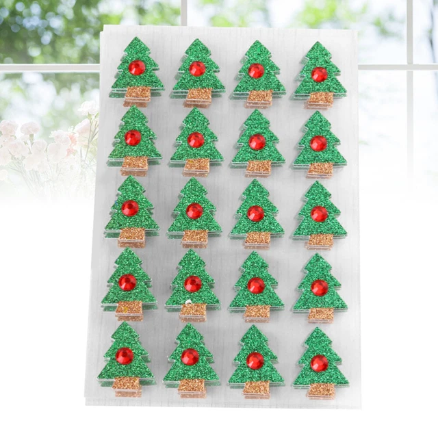2x Weihnachten Fenster Aufkleber Weihnachten Aufkleber Glitter Aufkleber 7