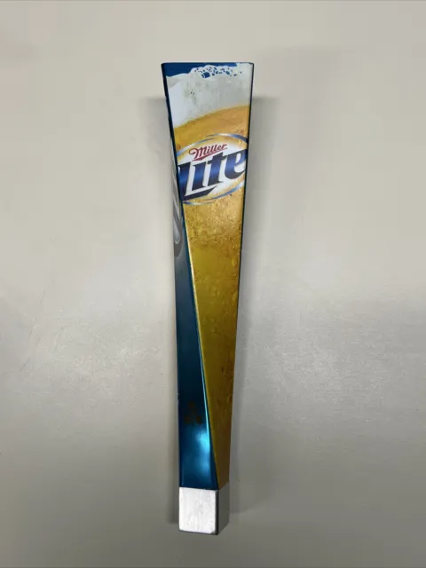 Beer Tap Handle for Keg Miller Lite Vortex Style Twist Plastic Blue Logo Pull 7A