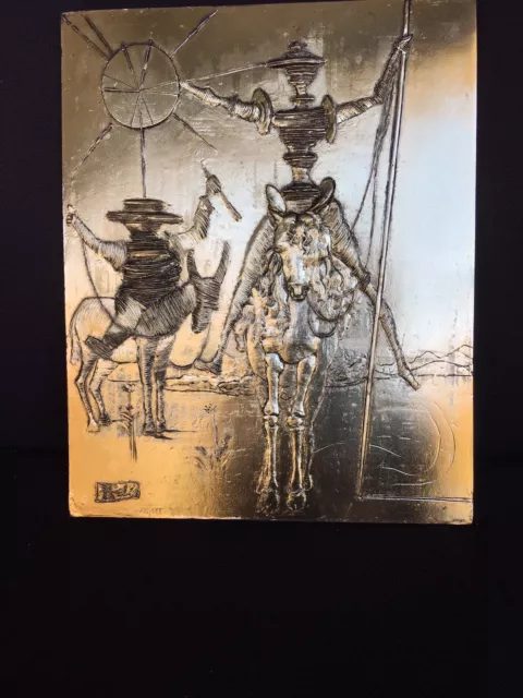 Salvador Dali , Don Quixote golden plaques