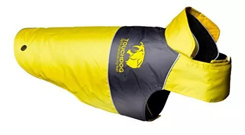 Touchdog Lightening-Shield Waterproof 2-in-1 Convertible Dog Jacket Size: Large