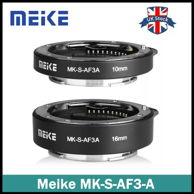 MEIKE MK-S-AF3A Auto Focus Macro Extension Tube Adapter Ring For Sony Camera