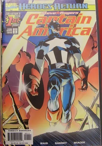 Captain America 1-50 Vol.3 Marvel Comic Set Complete 468-518 Jurgens 1998 Vf/Nm