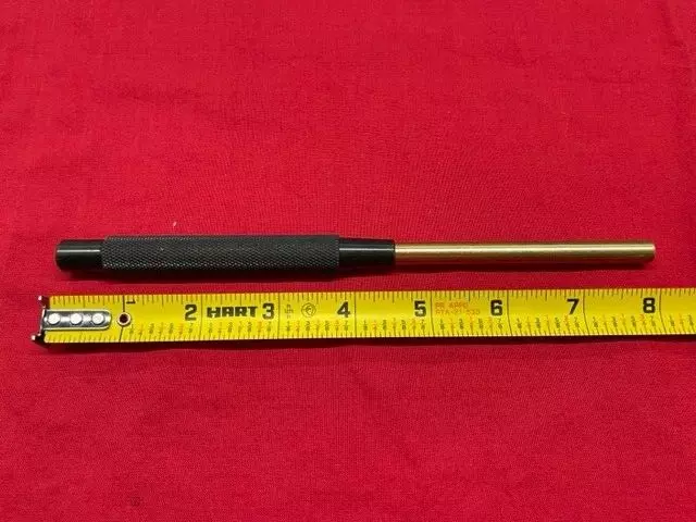 Starrett B248D Brass Drive Pin Punch, 8" Length, 5/16" Punch Diameter IN STOCK