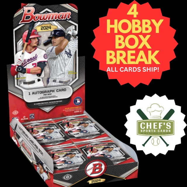 PHILADELPHIA PHILLIES 2024 Bowman Baseball 1/3 Hobby Case (4 Box