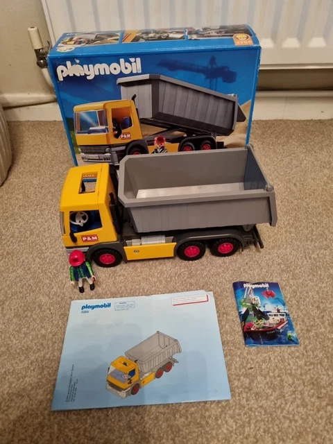 PLAYMOBIL CHANTIER 3265 : Camion de chantier/ benne basculante (P&M) 2002. EUR 149,99 - FR