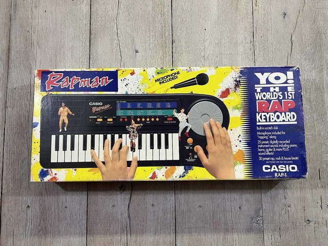 CASIO Rap-1☆Rapman☆ミニシンセサイザー☆美中古完動品☆付属品付 CASIO Rap-1☆Rapman☆ミニシンセサイザー☆美中古完動品☆付属