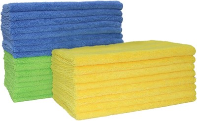 Blu Giallo Panno in Microfibra Polyte 31 x 41 cm Verde 24 Pezzi 