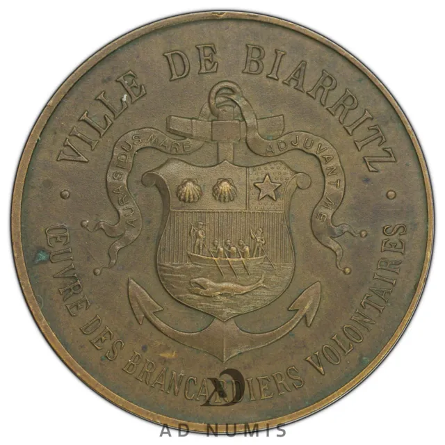 France Token 1918 Stretcher Bearers Biarritz Companies Medical AU Copper Rare