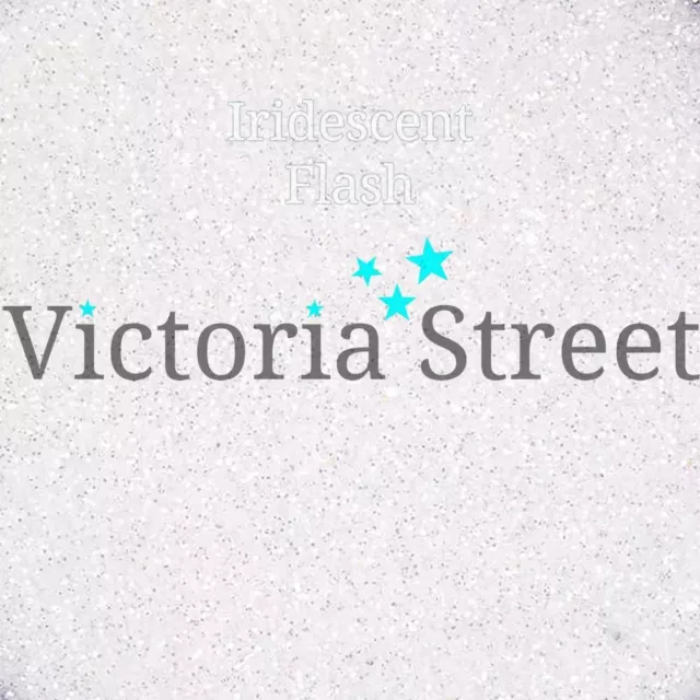 Victoria Street Glitter - Iridescent Flash - Fine 0.008" / 0.2mm (Silver White)