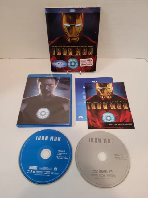 Iron Man Blu-ray - 2008 - 2-Disc Bilingual Ultimate Edition w/Slipcover