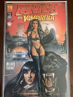 Pantha vs Vampirella #1 Harris Comics 1997 Signed With COA