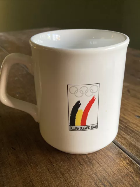 Belgian Olympic Team Douwe Egberts Coffee Mug 4” Made In England