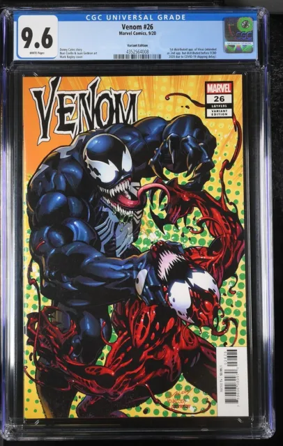 Venom #26 CGC 9.8 1st appearance Virus 1:50 Mark Bagley Variant Carnage