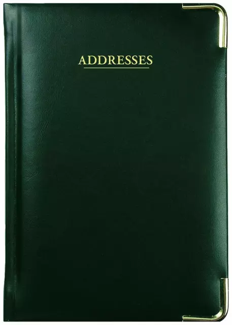 Collins Classic A5 Black Address & Telephone Contact Book 9000V Tab A-Z Index