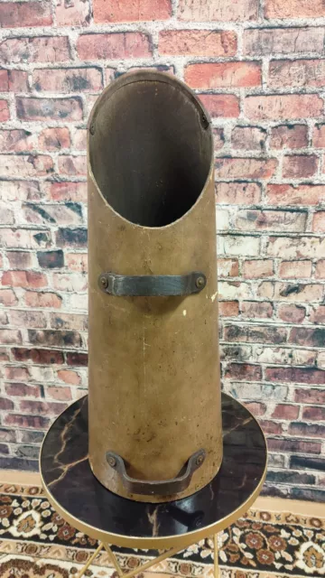 Vintage Antique Umbrella Stand Wood Coal Scuttle Unusual Rare Kindling Antique