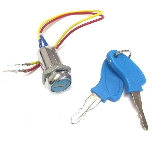 MOBILITY SCOOTER PARTS Universal 2 Wire Ignition Key Lock Switch Jazzy