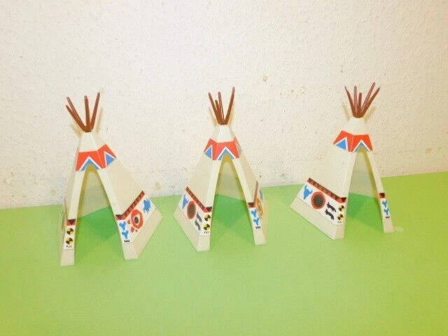 PLAYMOBIL 3121 TIPI CON ACCESORIOS INDIOS (AÑO 1974