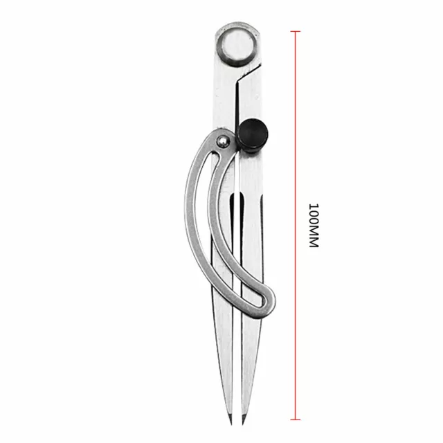 1x Zirkel Schulzirkel Schnellverstellzirkel Präzisions-Geometriezirkel für Leder 2