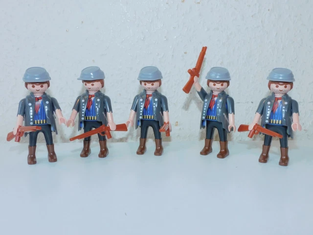 Figurines Playmobil Western Nordistes - 4ème Régiment D'infanterie