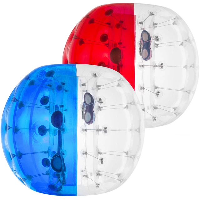 VEVOR Lot de 2 Bubble Bulle Gonflable Géante Bumper Ball de 1,5 m Rouge et Bleu