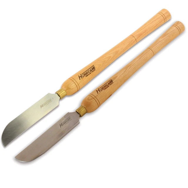 HSS, 2 Pc Right, Left Side Curved Scraper Set (1 1/2"W x 3/8" Wide), Hurricane