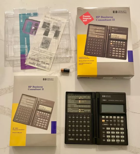 HP 19BII Business Consultant II Calculator Brand New Old Stock Tested Mint