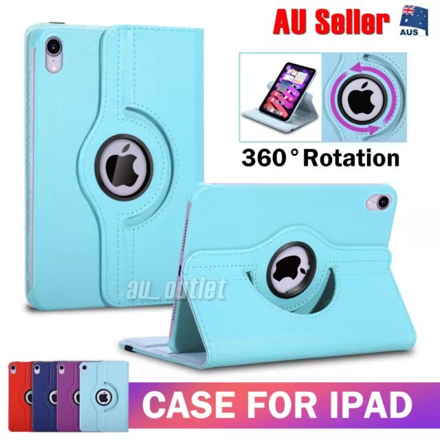 Flip Leather Case Cover iPad 10th 9th 8th 7th 6th 5th Gen Air 1 2 3 4 5 Mini Pro