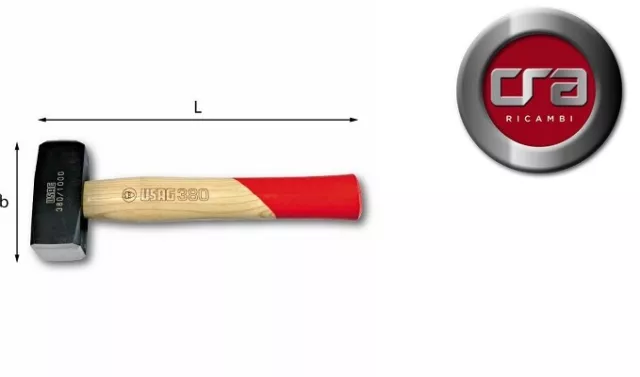 USAG 380 Petit Maillet Bourres Marteau Poignée en Bois Outil Professionnel