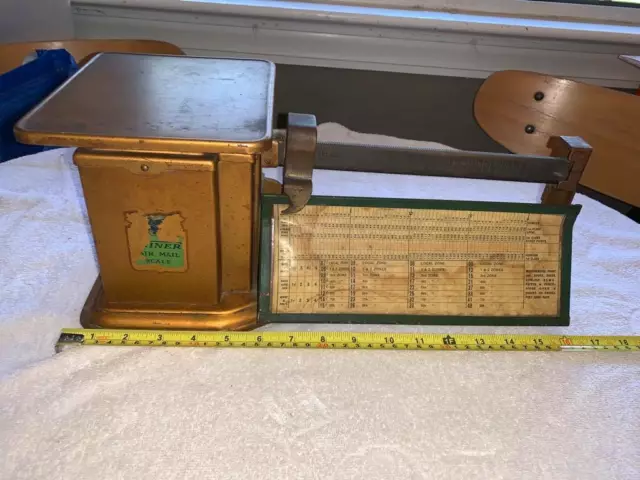 triner air mail chicago scale beam weight balance kitchen industrial cast iron