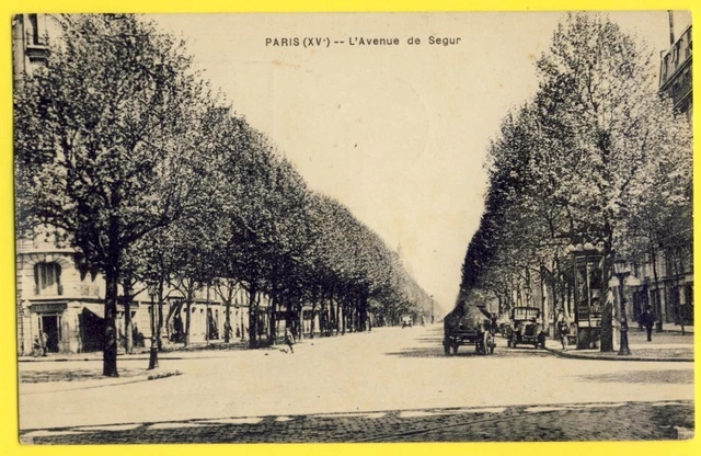 CPA FRANCE Rare Cachet 1935 - PARIS L'Avenue de SÉGUR