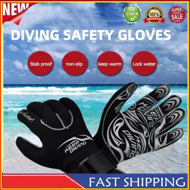 3mm Anti Slip Winter Fishing Gloves Scuba Diving Gloves for Outdoor Water Sports