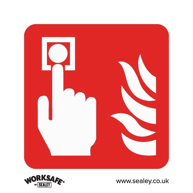 Sealey SS31V1 Sûr Conditions Sécurité Signe - Feu Alarme Symbole - Autocollant