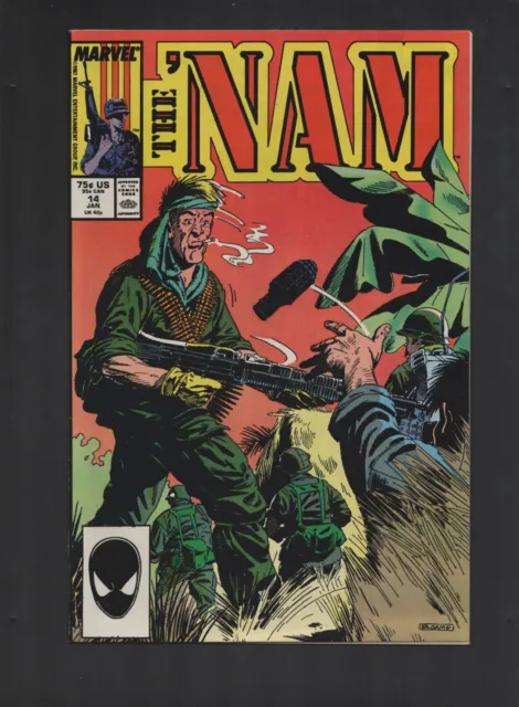 Marvel Comics The 'Nam January 1988 VOL# 1 NO# 14 Comic Book Comicbook 17