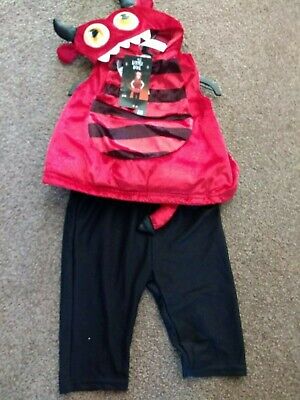 Babys Halloween Fancy Dress Costume Little Devil Age Up To 3 Months New