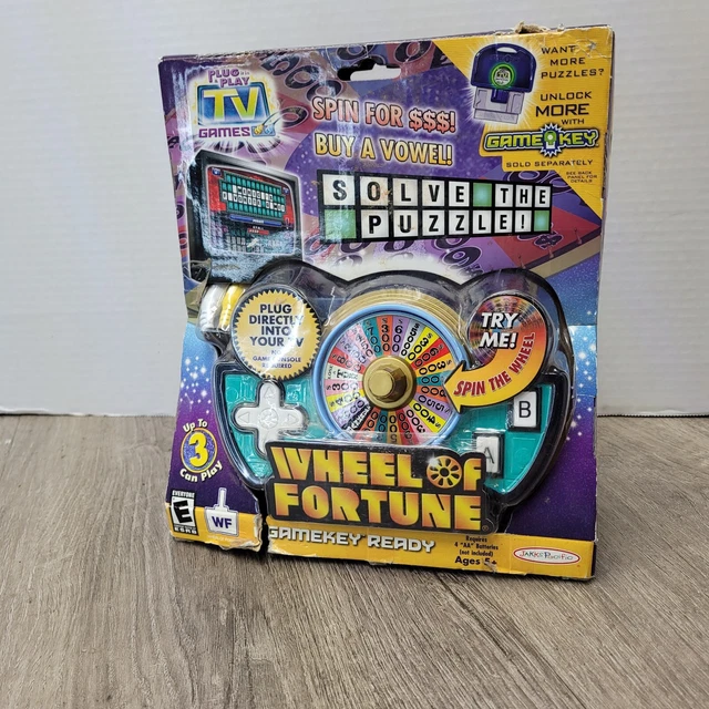 WHEEL OF FORTUNE Plug N' Play Tv Game Jakks Pacific 58437 17.97 PicClick