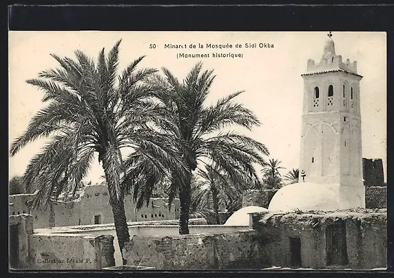 CPA Kairouan, Minaret de la Mosquee de Sidi Okba