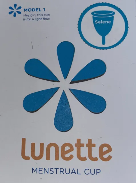 Lunette Copa Menstrual Modelo 1 para Flujo Ligero a Normal Reutilizable Azul Nuevo