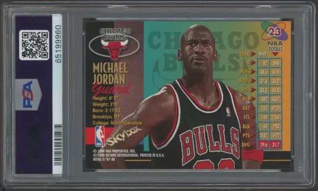 1997-98 METAL UNIVERSE Championship #23 Michael Jordan Chicago Bulls ...