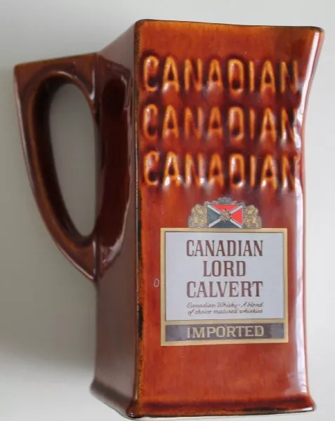 Canadian Lord Calvert Whisky Eiswasserkrug aus Auflösung alter Sammlung