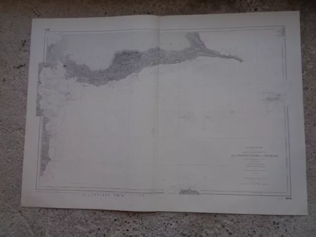 CARTE MARINE Guadeloupe De la Pointe-à-Pitre à la Désirade canal de Marie-Galant