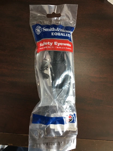 Smith & Wesson Equalizer NEW SafetyGlasses Gun Metal Frame Indoor/Outdoor Lens ,