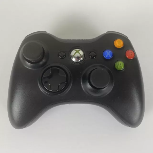 Official Microsoft Xbox 360 Black Wireless Controller Genuine [TESTED] OEM