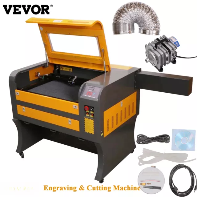 VEVOR Laser Graviermaschine 50W 600 x 400 mm CO2 CNC Schneidemaschine USB