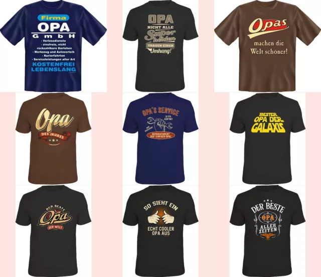 T-Shirt Festa Del Papà Regalo per Uomini Compleanno T-Shirt Con Motti Opa-Shirts